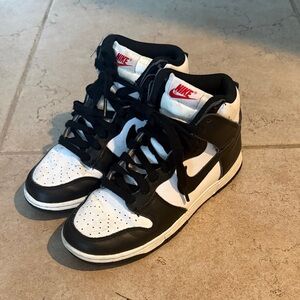 Nike Dunk Panda Black and White Mid-top Sneakers
